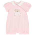 ملابس نوم للبنات الصغار  باللون الابيض والوردي  ( 2 قطعه ) , 2, hi-res