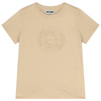 Beige Logo T-Shirt 