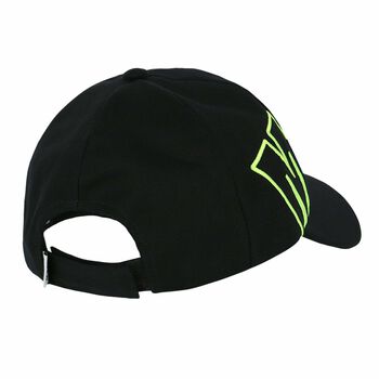 قبعة بالشعار باللون الاسود والاخضر النيون