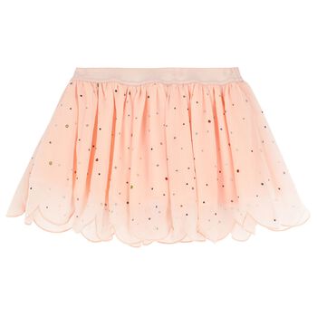 Girls Pink Rhinestones Skirt