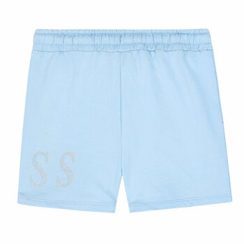 Girls Blue Logo Shorts