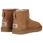 Beige Classic Mini II Suede Boots, 2, hi-res