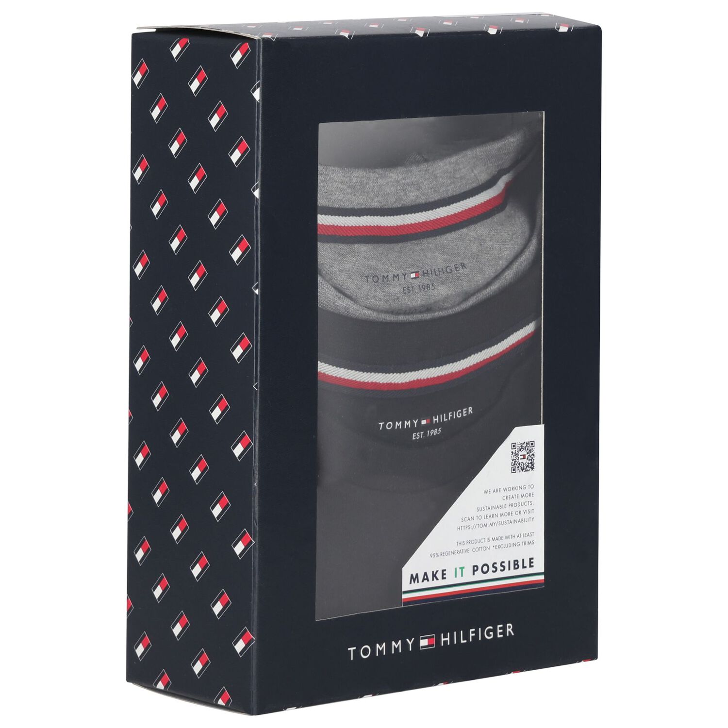 Boys Black & Grey Cotton Logo T-Shirts ( 2-Pack ), 3, hi-res