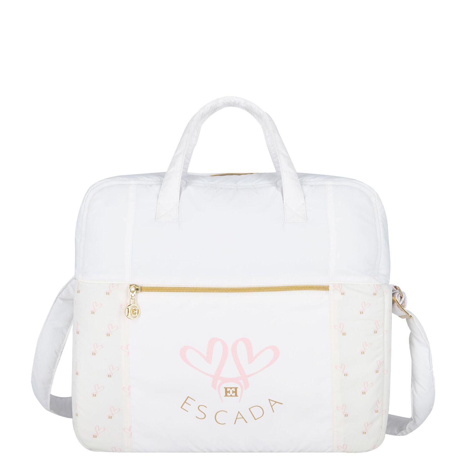White Logo Baby Changing Bag, 1, hi-res