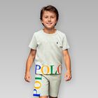 Boys Ivory Logo Pyjamas, 2, hi-res