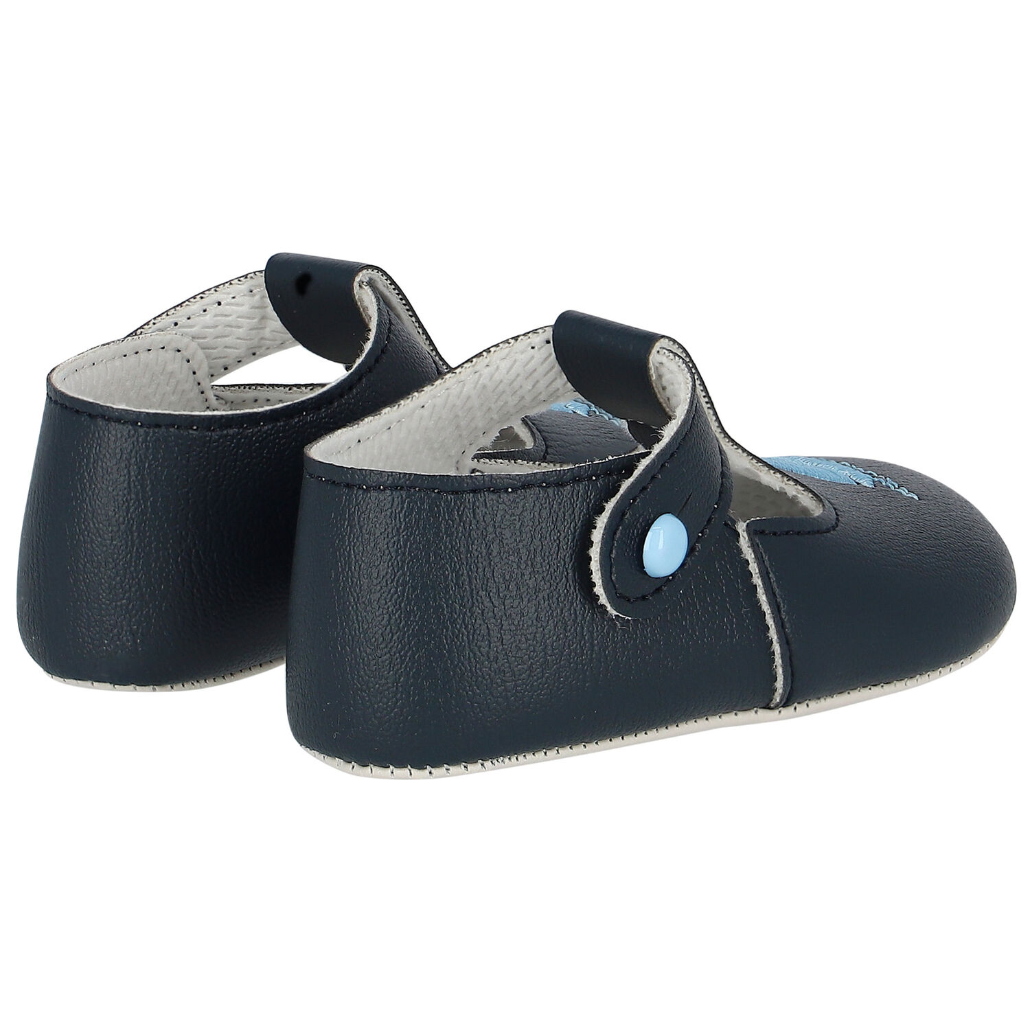 Baby Boys Navy Blue Pre Walker Shoes, 3, hi-res image number null