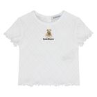 Younger Girls White Thomas Bear T-Shirt, 1, hi-res