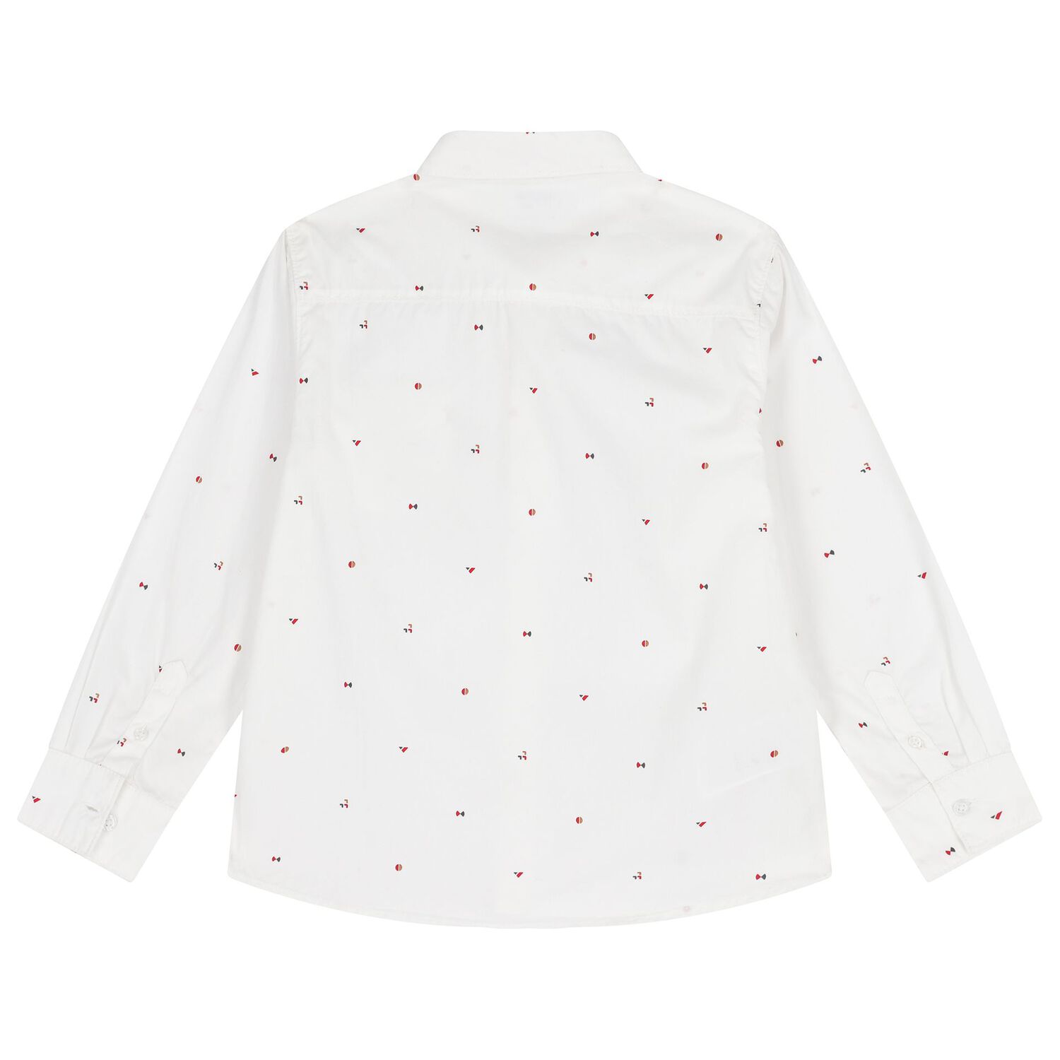 Boys White Long Sleeve Shirt, 1, hi-res image number null