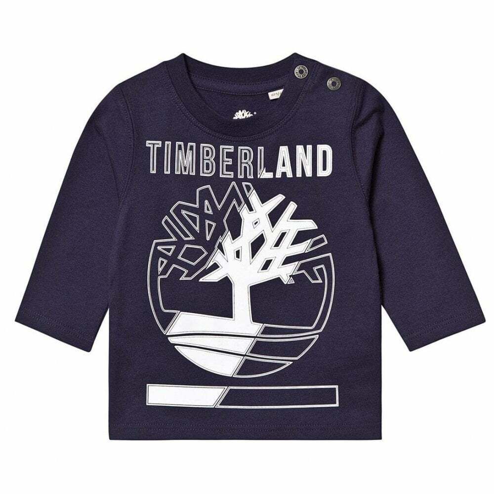 TIMBERLAND Baby Boys Navy Blue Logo Top Junior Couture Bahrain