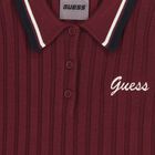 Girls Burgundy Logo Knitted Top, 1, hi-res