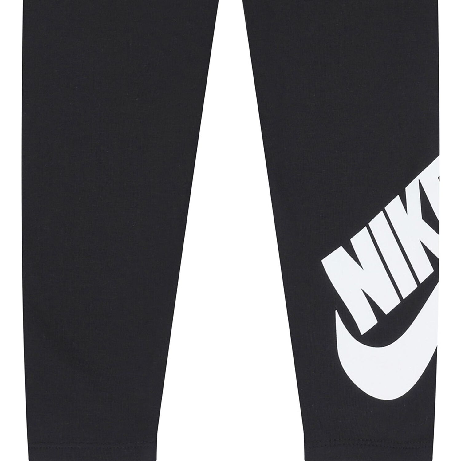 Girls Black Logo Leggings, 1, hi-res