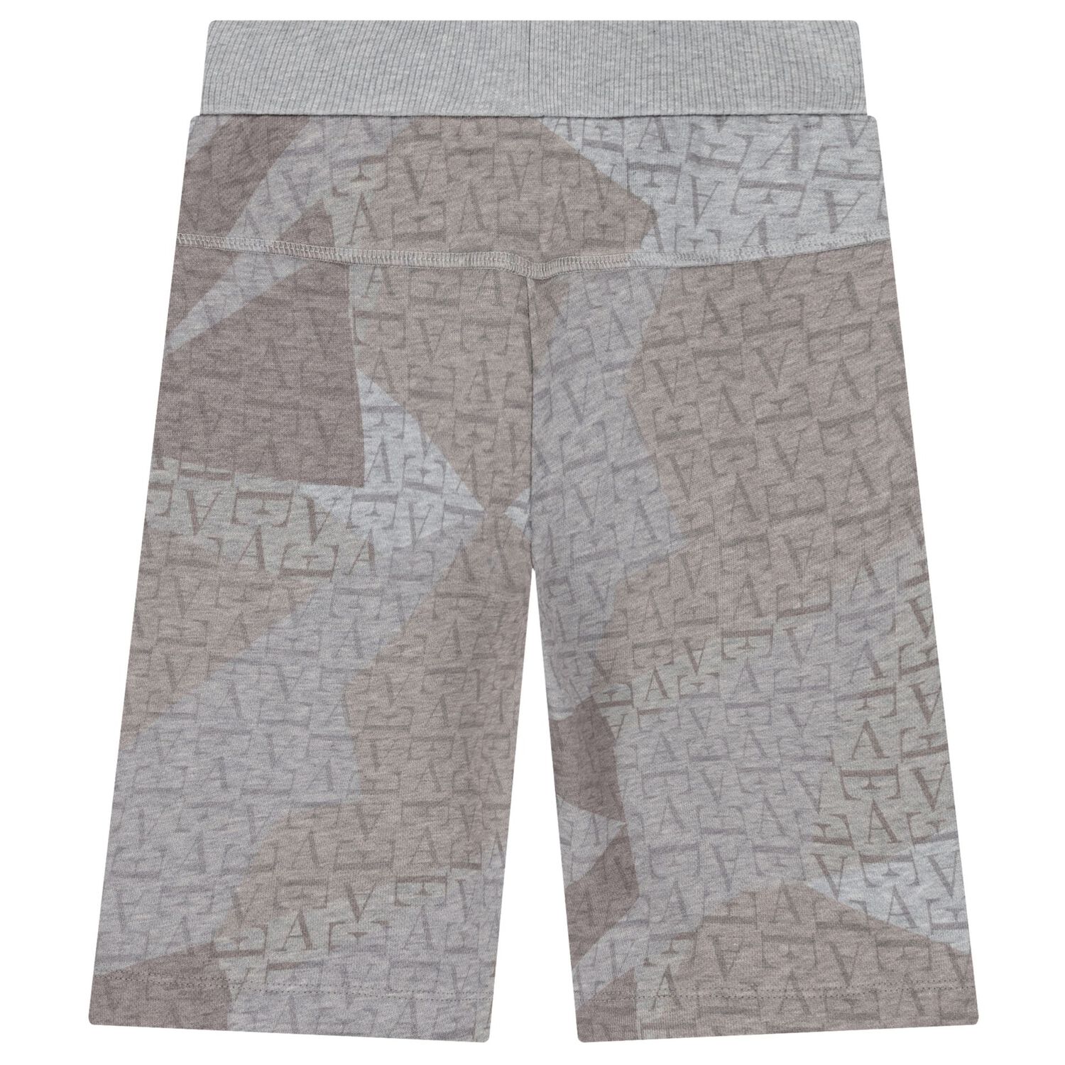 Boys Grey & Beige Logo Shorts, 1, hi-res