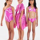 Girls Pink & Purple Marmo Kaftan, 1, hi-res
