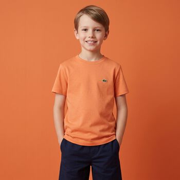 Boys Orange Logo T-Shirt