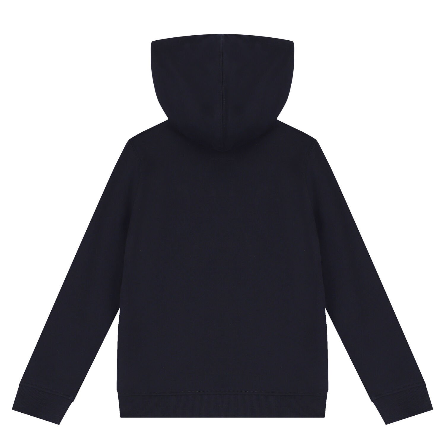 Boys Navy Blue Logo Hooded Top, 1, hi-res