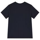 Boys Navy Blue Polo Bear T-Shirt, 1, hi-res