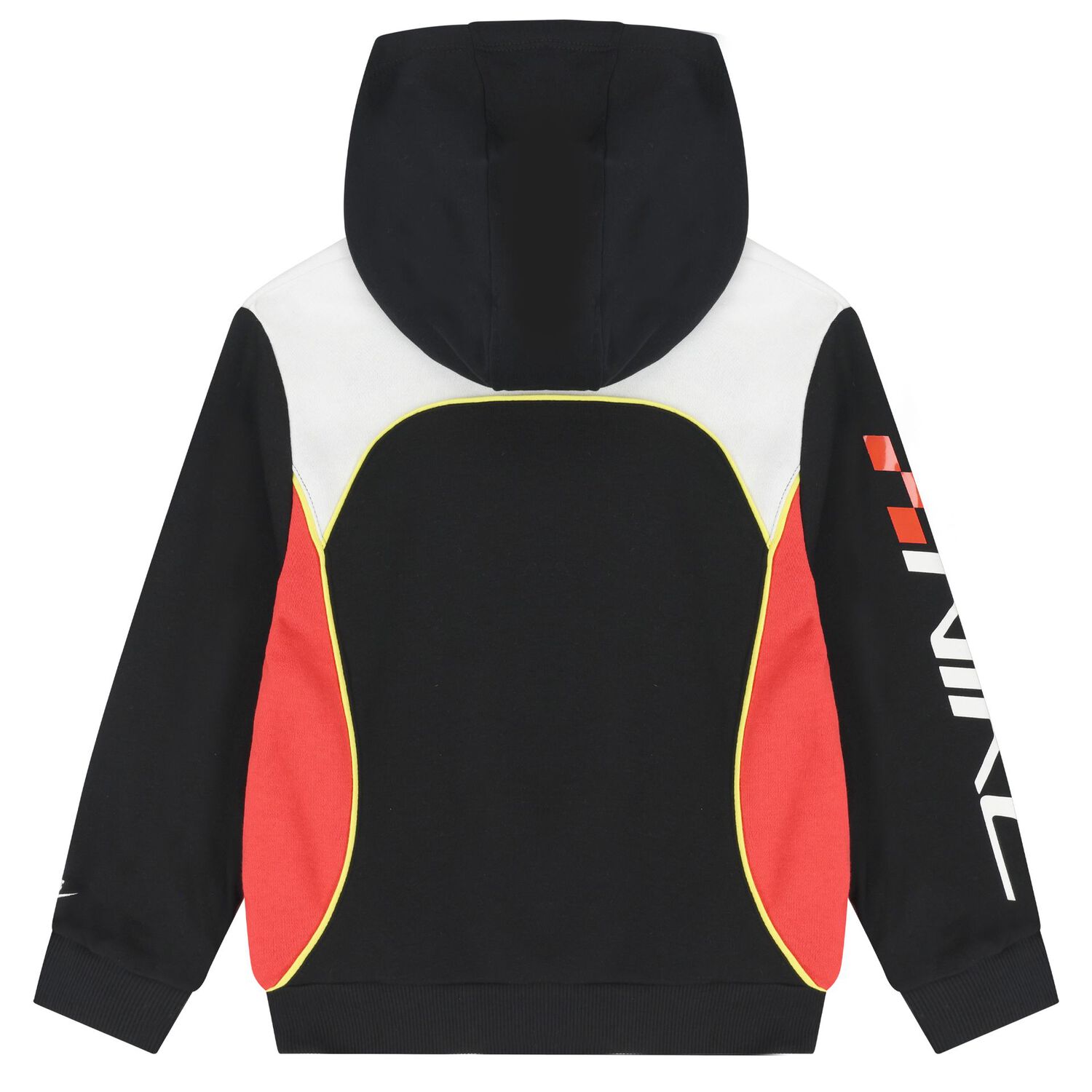 Boys Black & Red Logo Hooded Top, 2, hi-res