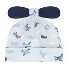 Baby Boys Blue Sky-High Planes Hat, 1, hi-res