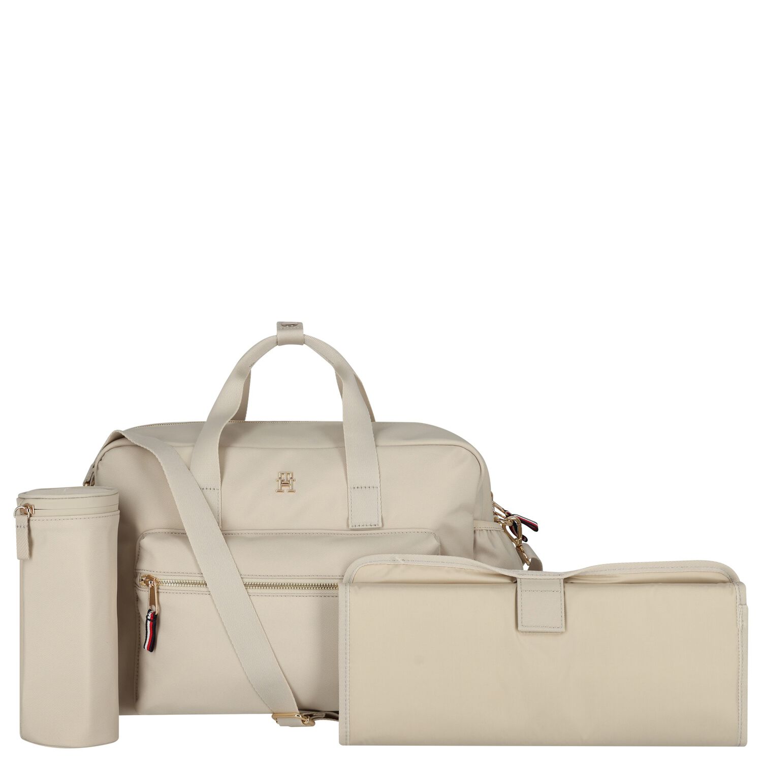 Ivory Logo Baby Changing Bag, 1, hi-res