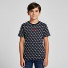 Boys Navy Blue Logo T-Shirt, 2, hi-res