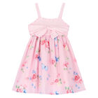 Girls Pink Floral Dress, 1, hi-res