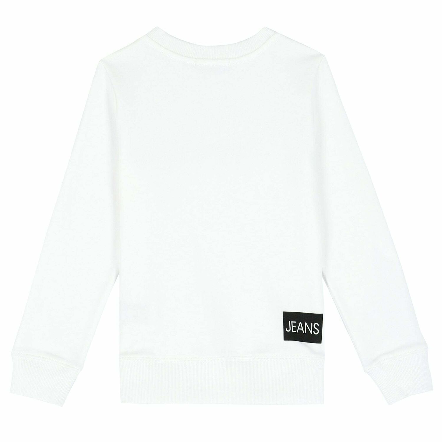 Boys White Logo Sweatshirt, 1, hi-res image number null