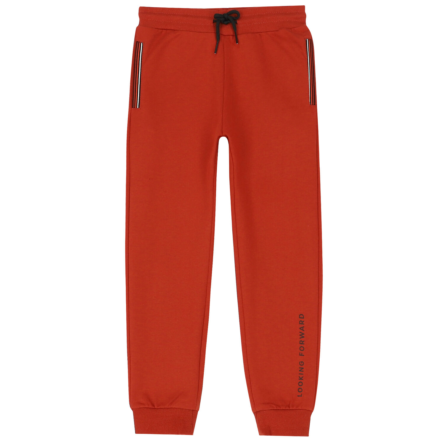 Boys Khaki & Orange 3-Piece Tracksuit, 2, hi-res