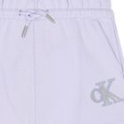Girls Purple Logo Shorts, 1, hi-res