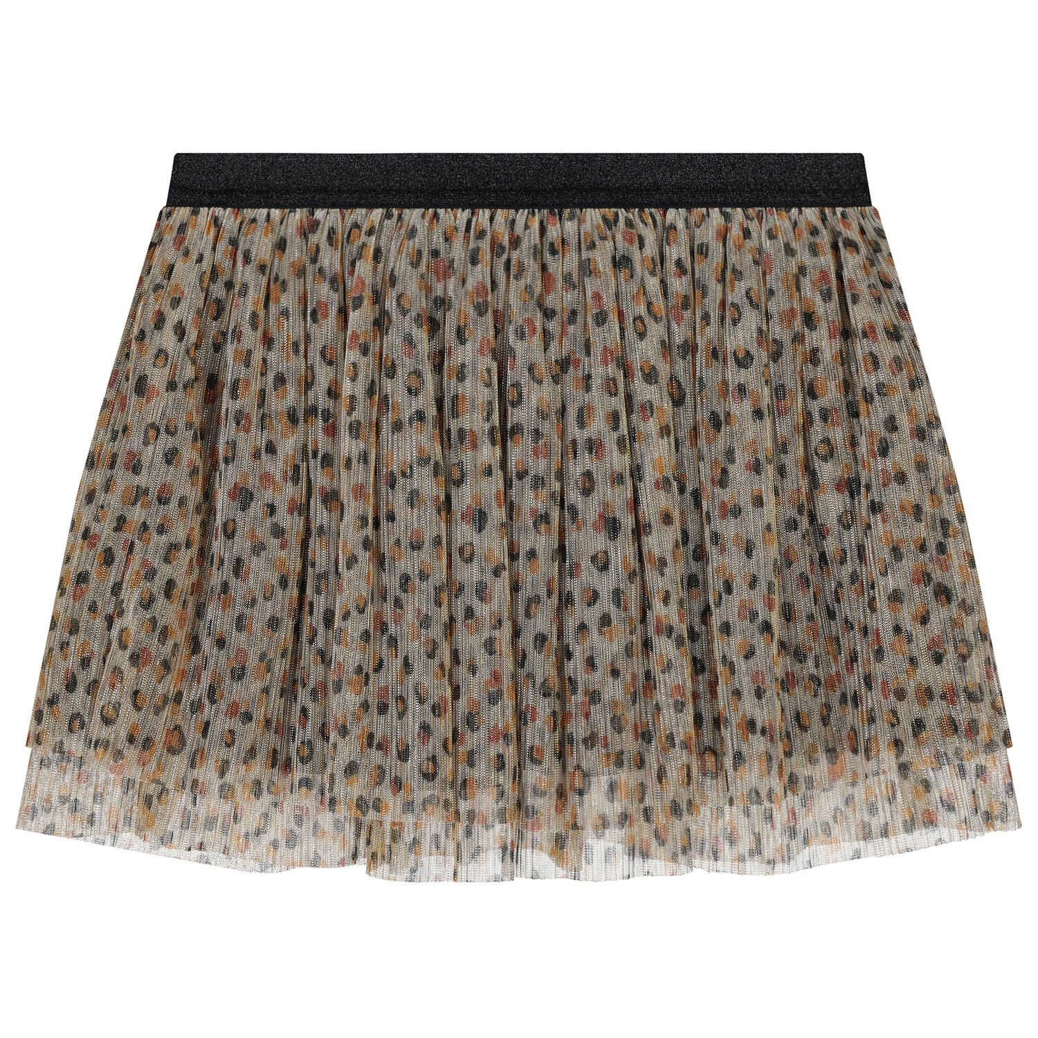 Girls Beige & Black Skirt, 1, hi-res