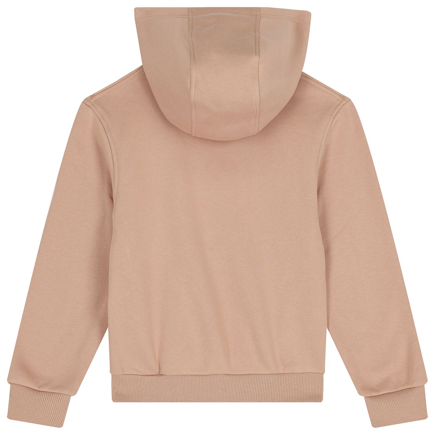 Beige Logo Hooded Top, 2, hi-res