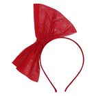Girls Red Tulle Headband, 4, hi-res