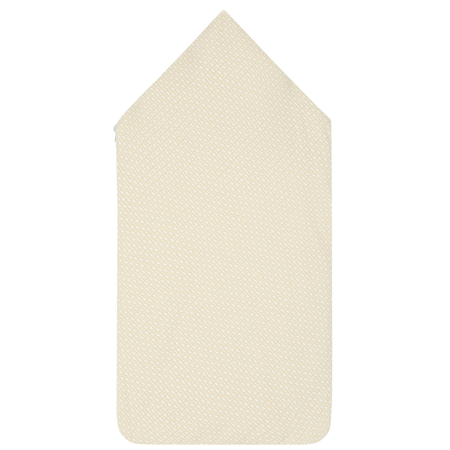 مدس بالشعار باللون البيج والابيض, 1, hi-res