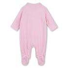 Baby Girls Pink Logo Babygrow, 1, hi-res