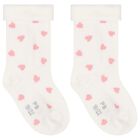 Baby Girls Ivory & Pink Socks ( 3-Pack ), 1, hi-res