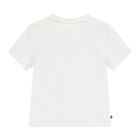 Baby Boys White Logo T-Shirt, 1, hi-res