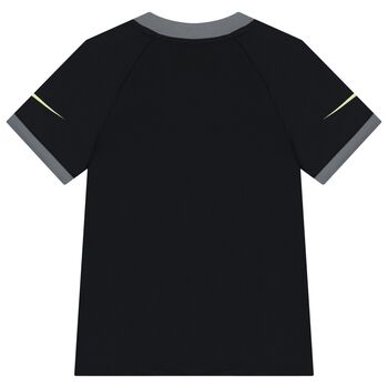 Boys Black & Grey Logo Dri-Fit T-Shirt