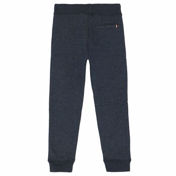 Boys Dark Blue Logo Joggers