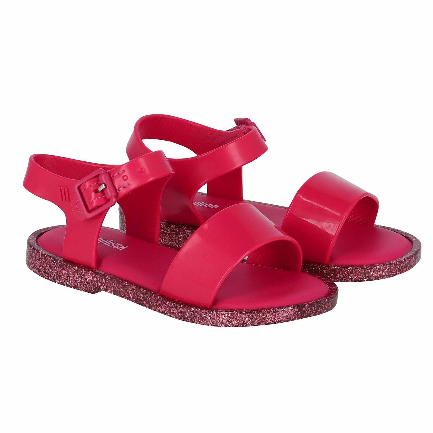 Younger Girls Pink Jelly Sandals, 2, hi-res image number null