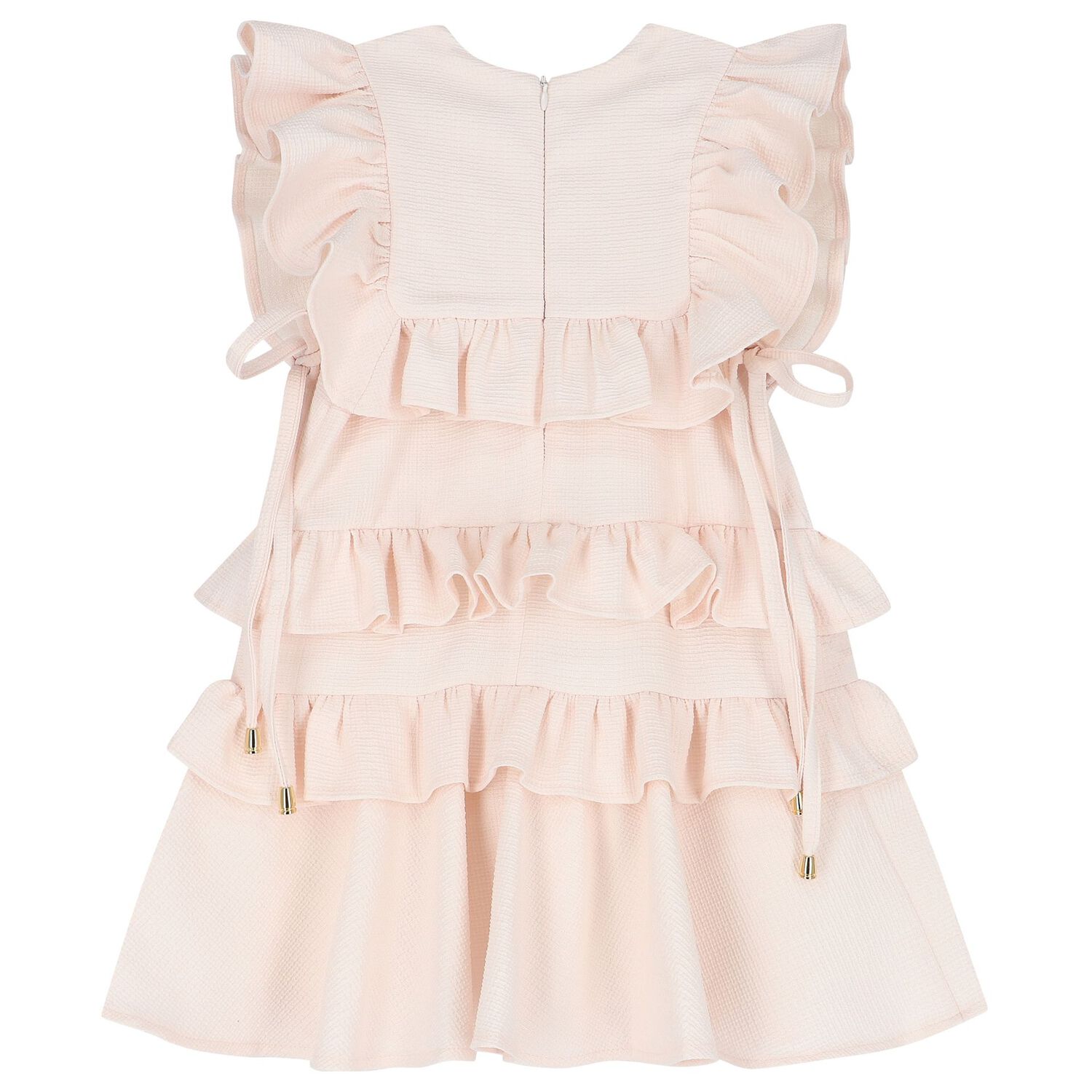 Girls Pink Ruffled Dress, 1, hi-res image number null