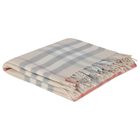 Beige Check Baby Blanket, 1, hi-res