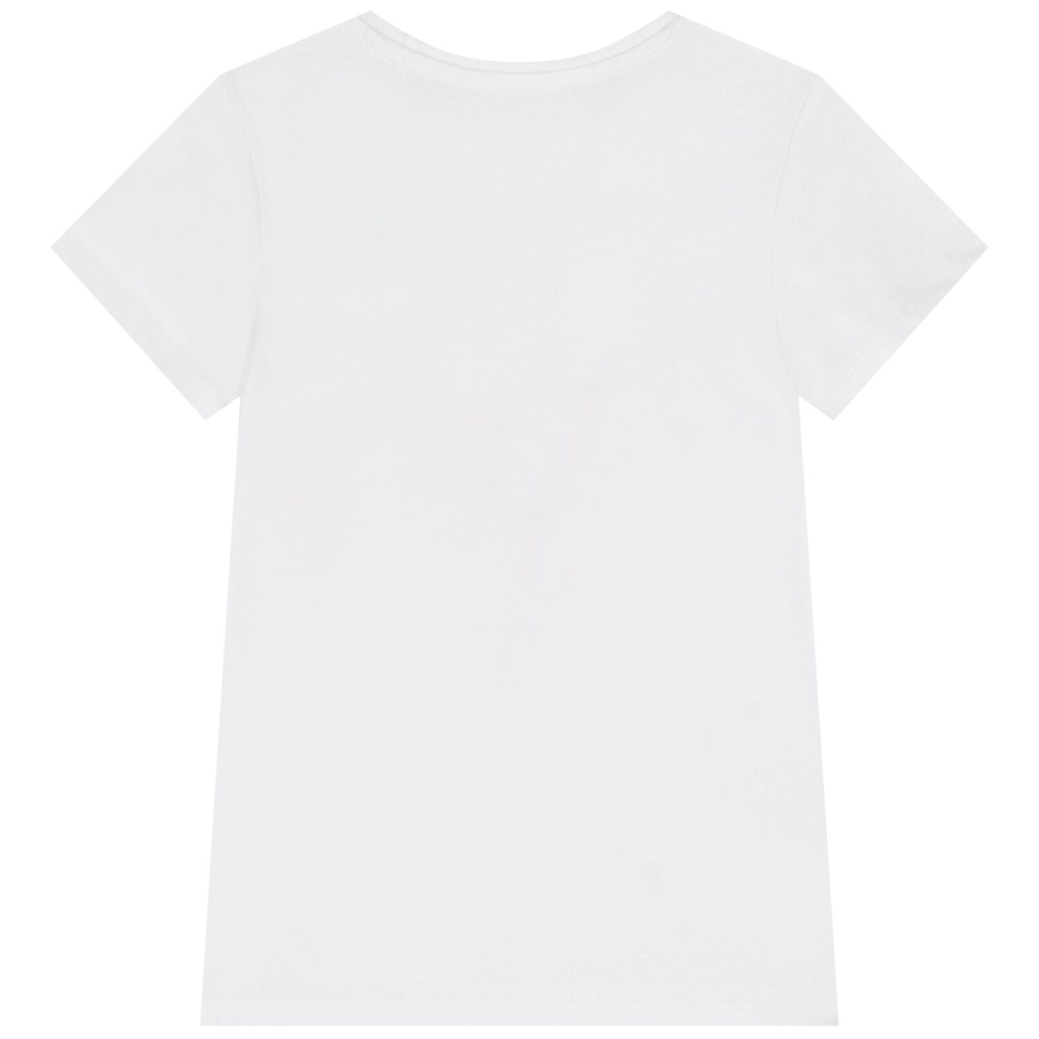 Girls White Glittery Logo T-Shirt, 1, hi-res