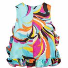 Girls Blue Printed Blouse, 1, hi-res