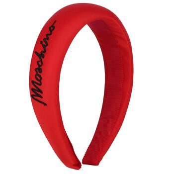 Girls Red Logo Padded Headband