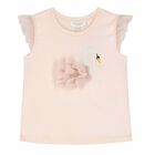 Girls Pink Swan Skirt Set, 1, hi-res