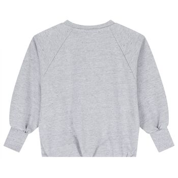 Girls Grey Logo Sweatshirt