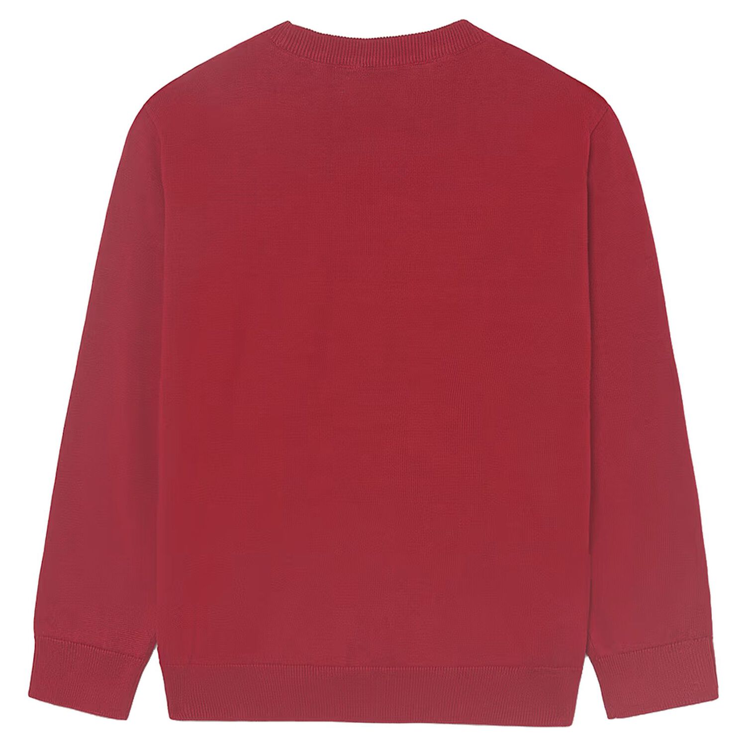 Boys Red Knitted Jumper, 4, hi-res