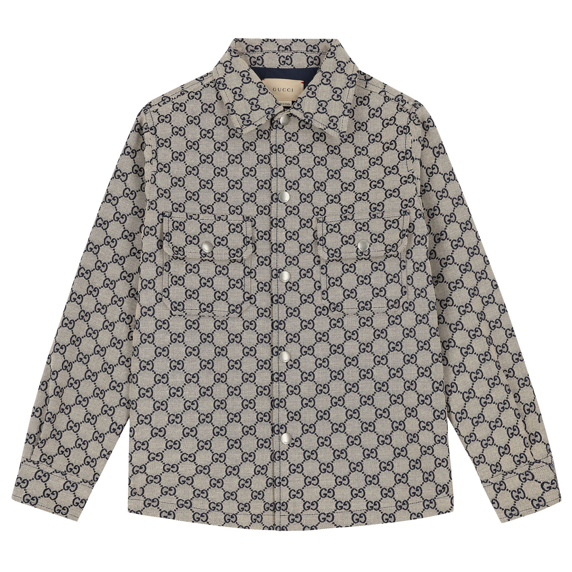 Gucci Boys Beige GG Supreme Jacket Junior Couture Bahrain