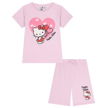 Girls Red Hello Kitty Shorts Set