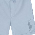 Boys Blue Logo Shorts, 1, hi-res