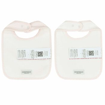 Ivory & Pink Logo Bibs ( 2-Pack )